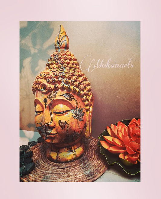 Handcrafted Buddha Head – A Symbol of Serenity & Strength 🌸🧘♀️