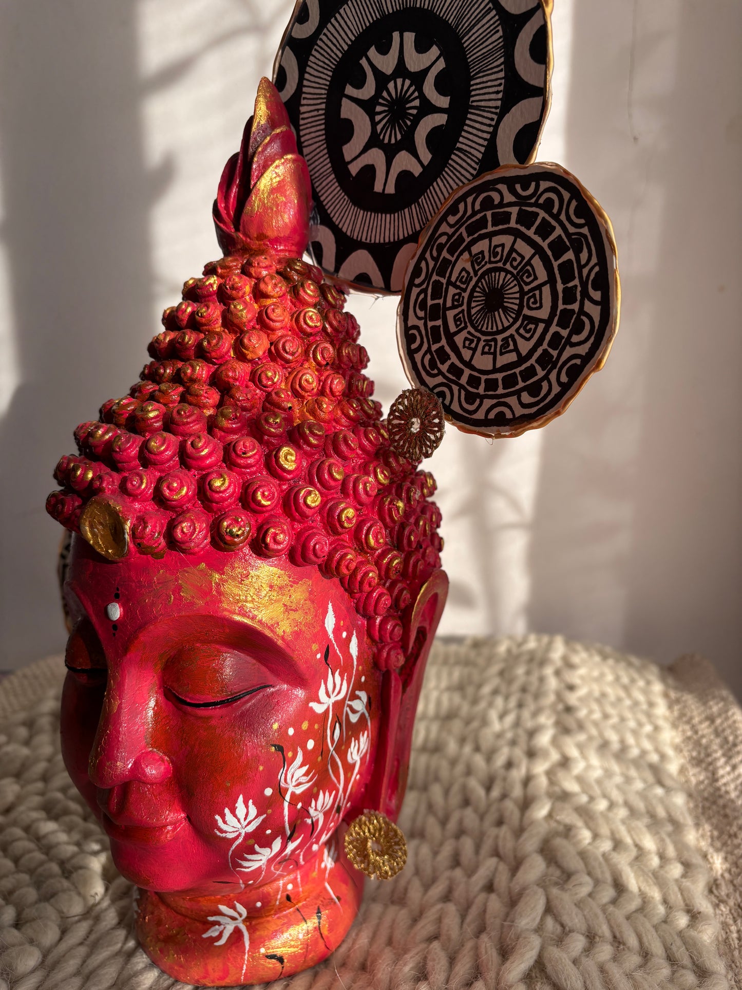 Handpainted Polyresin Buddha Figurine