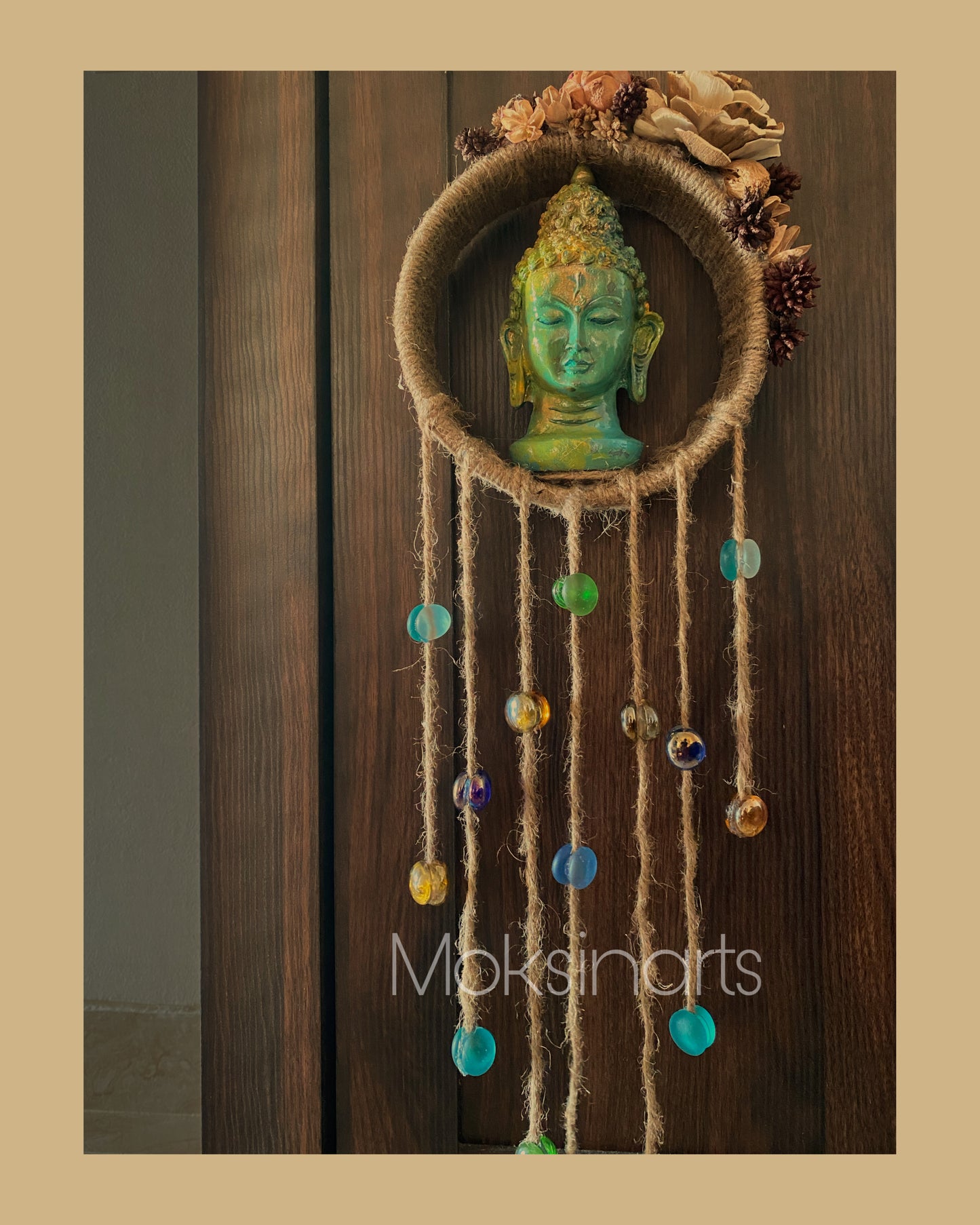 Tranquil Flow – Buddha Dreamcatcher Wall Hanging 🌿✨