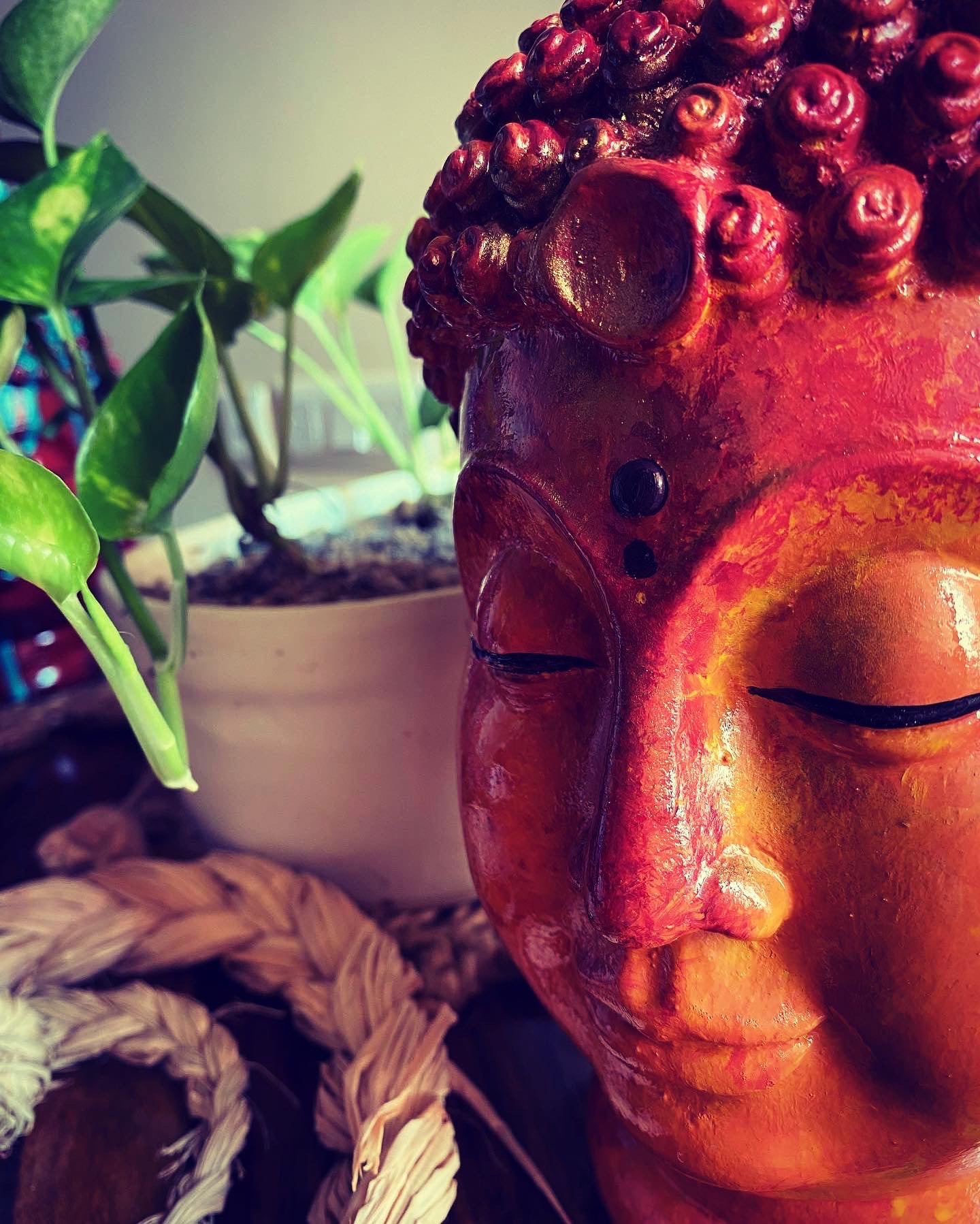 Terracotta Tranquility – Handcrafted Buddha Head 🧡🌿