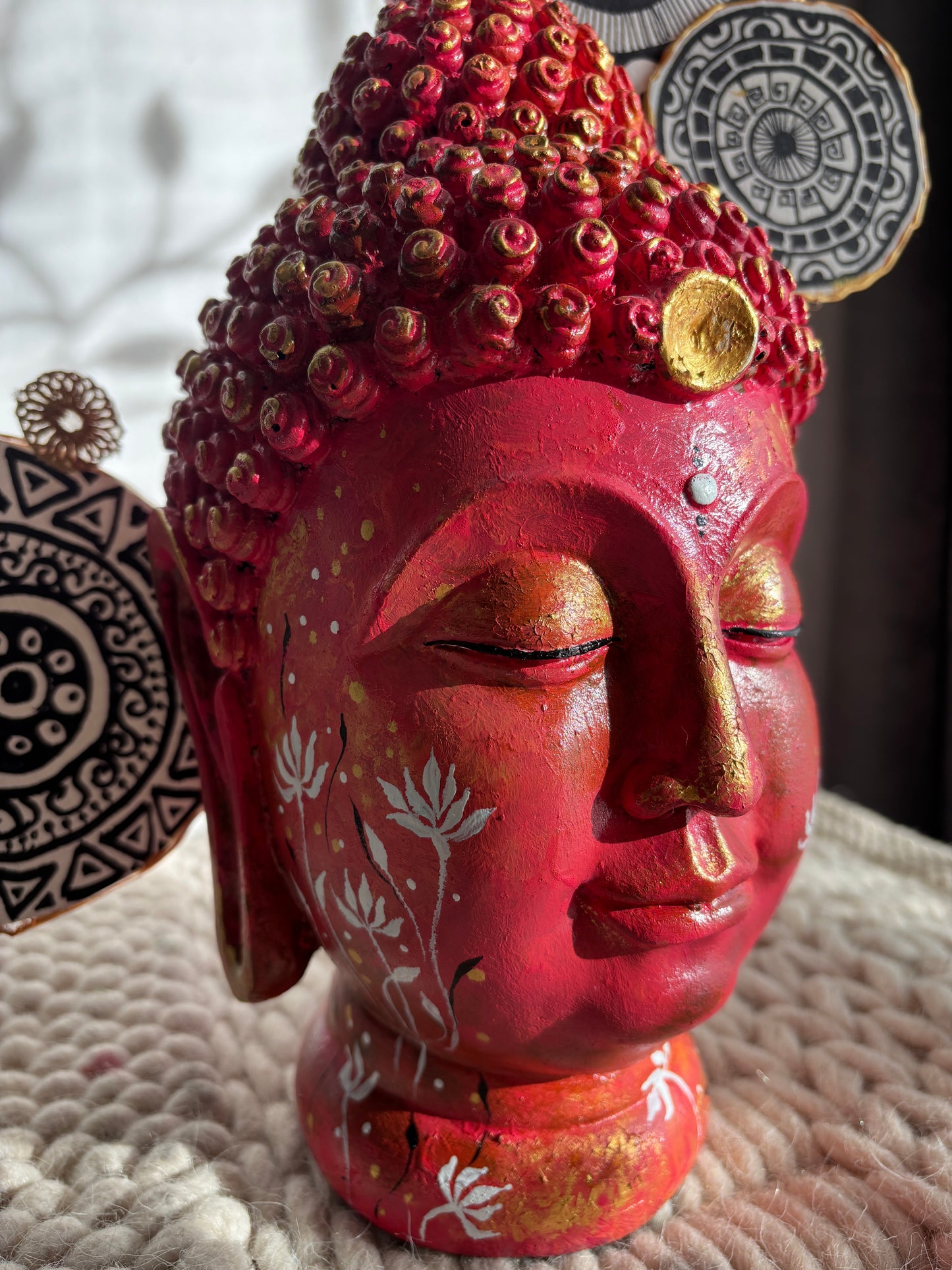 Handpainted Polyresin Buddha Figurine