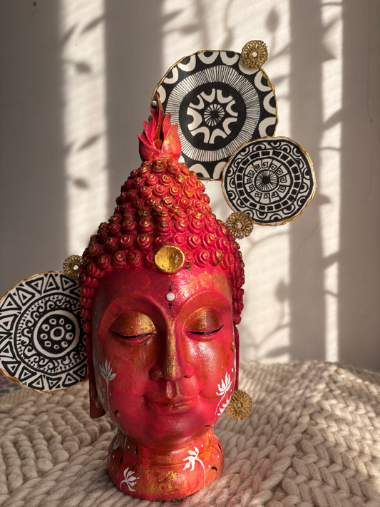 Handpainted Polyresin Buddha Figurine