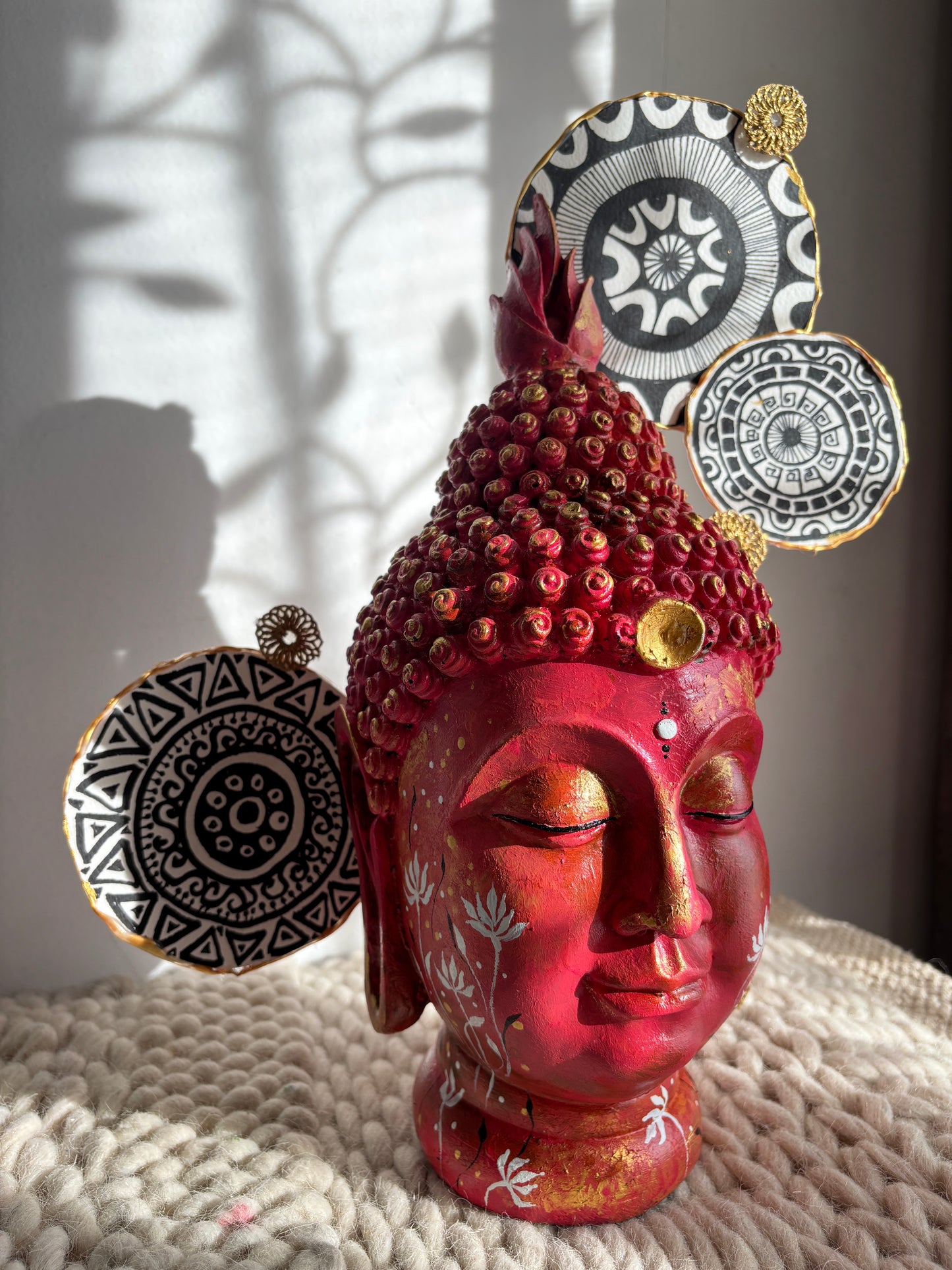 Handpainted Polyresin Buddha Figurine